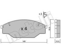 Pastiglie freno 22-0227-0 METELLI per TOYOTA VW