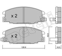 Pastiglie freno 22-0244-0 METELLI per ISUZU OPEL