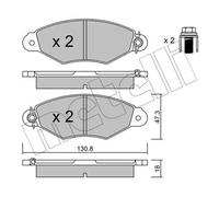 Metelli Pattini Freno Renault Kangoo T.T (98->)/Xsara 1.9 22-0253-0