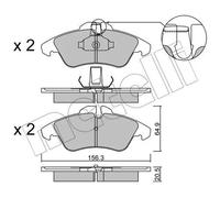 Pastiglie freno 22-0256-1 METELLI per MERCEDES-BENZ SPRINTER 3-t Autobus