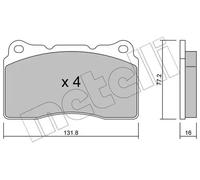 Pastiglie freno 22-0288-1 METELLI per VOLVO RENAULT