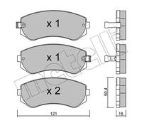 Pastiglie freno 22-0304-0 METELLI per NISSAN ALMERA I PATROL GR V Wagon