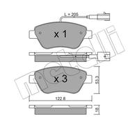 Pastiglie freno 22-0321-0 METELLI per ALFA ROMEO FIAT CITROËN PEUGEOT