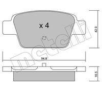 Pastiglie freno 22-0323-0 METELLI per FIAT ALFA ROMEO LANCIA