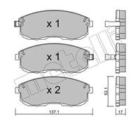 Pastiglie freno 22-0404-0 METELLI per NISSAN MAXIMA III 200SX