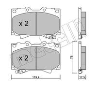 Pastiglie freno 22-0452-0 METELLI per TOYOTA LEXUS
