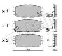 Pastiglie freno 22-0483-0 METELLI per MITSUBISHI SPACE WAGON GALANT VII