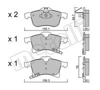 Pastiglie freno 22-0539-0 METELLI per OPEL ASTRA H Familiare ASTRA H ASTRA H GTC