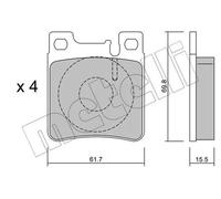 Pastiglie freno 22-0567-0 METELLI per MERCEDES-BENZ CHRYSLER