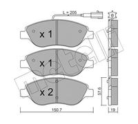 Pastiglie freno 22-0577-0 METELLI per FIAT LANCIA ALFA ROMEO