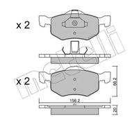Pastiglie freno 22-0609-0 METELLI per MAZDA FORD