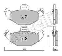 Pastiglie freno 22-0634-0 METELLI per RENAULT LAGUNA I LAGUNA I Grandtour