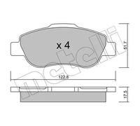 Pastiglie freno 22-0638-0 METELLI per FIAT PANDA Furgone/hatchback PANDA