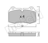 Pastiglie freno 22-0645-0 METELLI per BMW 7 8
