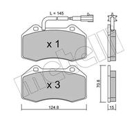 Pastiglie freno 22-0651-1 METELLI per ALFA ROMEO ABARTH