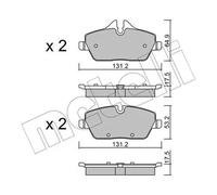 Pastiglie freno 22-0664-0 METELLI per MINI BMW