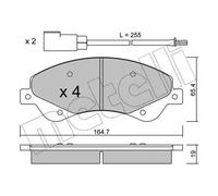 Pastiglie freno 22-0679-0 METELLI per FORD TRANSIT Autobus TRANSIT Furgone