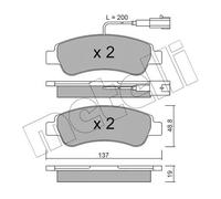 Pastiglie freno 22-0710-1 METELLI per CITROËN FIAT PEUGEOT OPEL