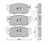 Pastiglie freno 22-0724-0 METELLI per KIA HYUNDAI