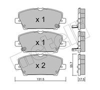 Pastiglie freno 22-0728-0 METELLI per HONDA CIVIC VIII Hatchback