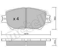 Pastiglie freno 22-0751-0 METELLI per TOYOTA CAMRY Tre volumi