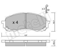 Pastiglie freno 22-0762-0 METELLI per SUBARU IMPREZA Tre volumi