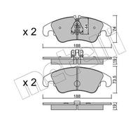 Metelli Pattini Freno Audi A4 (8K2) 1.8 Tfsi 22-0775-0