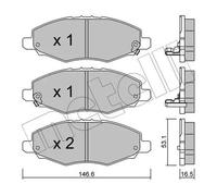 Pastiglie freno 22-0798-0 METELLI per TOYOTA HILUX VII Pick-up