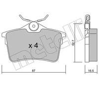 Pastiglie freno 22-0816-0 METELLI per PEUGEOT CITROËN