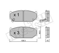 Pastiglie freno 22-0897-0 METELLI per SUZUKI SWIFT III