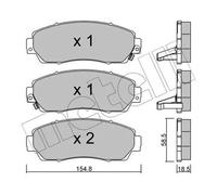 Kit Pastiglie Freno Freno A Disco Metelli 22-0903-0 per Honda Assale Anteriore