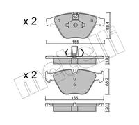 Pastiglie freno 22-0918-0 METELLI per BMW 5 Touring 5 7