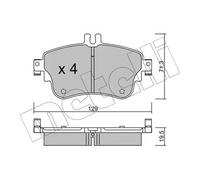 Metelli Pastiglie Freno 22-0964-0