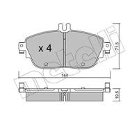 Pastiglie freno 22-0965-0 METELLI per MERCEDES-BENZ INFINITI