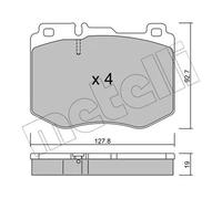 Metelli Pastiglie Freno 22-1019-0