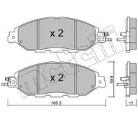 Pastiglie freno 22-1045-0 METELLI