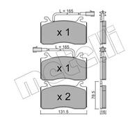 Pastiglie freno 22-1100-0 METELLI per ALFA ROMEO GIULIA
