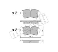 Pastiglie freno 22-1129-1 METELLI per AUDI VW