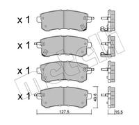 METELLI 22-1155-0 Kit pastiglie freni