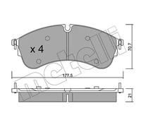 METELLI 22-1174-0 Kit pastiglie freni
