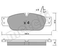 METELLI 22-1189-0 Kit pastiglie freni