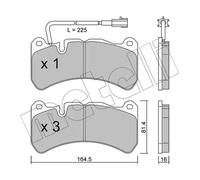 METELLI 22-1201-0 Kit pastiglie freni