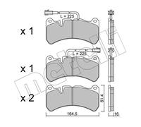 METELLI 22-1201-2 Kit pastiglie freni