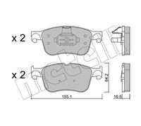 METELLI 22-1205-1 Kit pastiglie freni