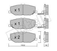 METELLI 22-1215-0 Kit pastiglie freni