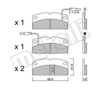 Pastiglie freno 22-1231-0 METELLI per LIGIER AIXAM PIAGGIO