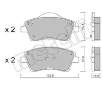 Pastiglie freno 22-1249-0 METELLI per VOLVO XC40