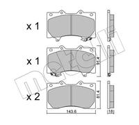 Pastiglie freno 22-1279-0 METELLI