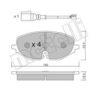 METELLI 22-1280-0 Kit pastiglie freni