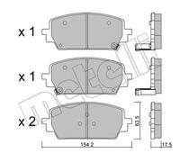 METELLI 22-1303-0 Kit pastiglie freni